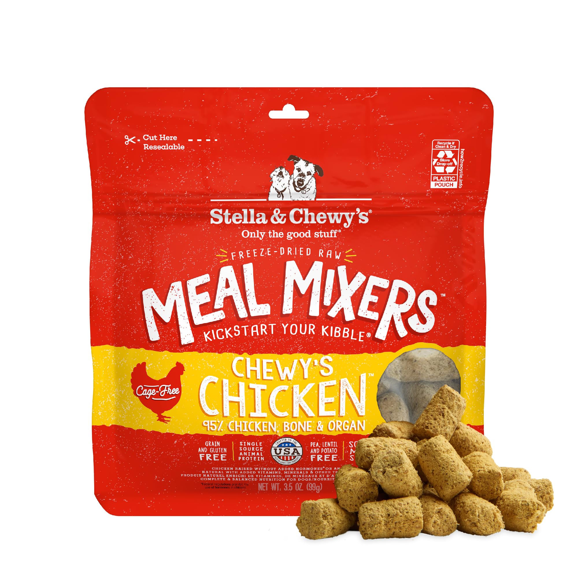 Stella & Chewy's Freeze-Dried Raw Chicken Meal Mixers- Dog Food